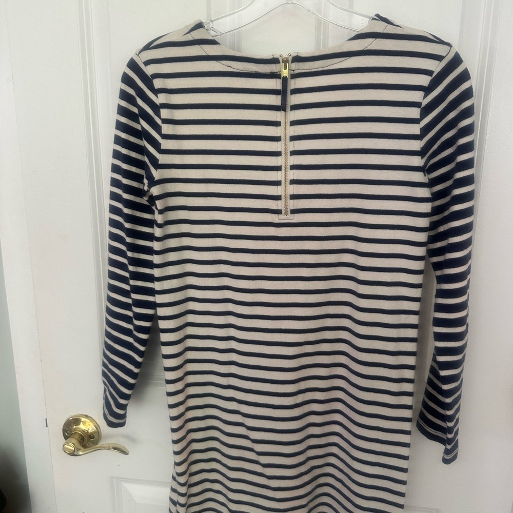 Vineyard Vines Striped Navy and Cream Dress